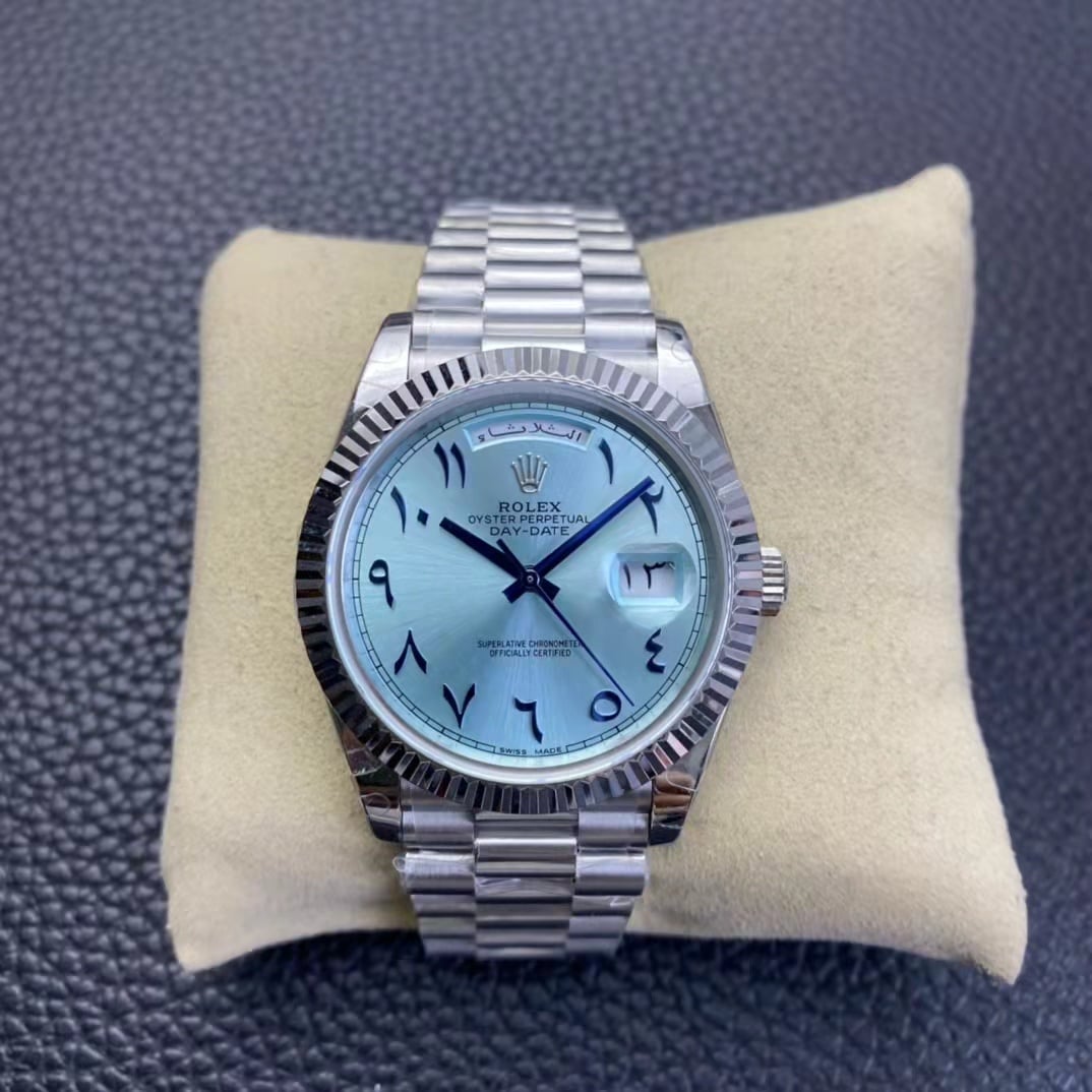 Classic Blue Men's Rolex Watch With Premium Quality - J Hoze Mart