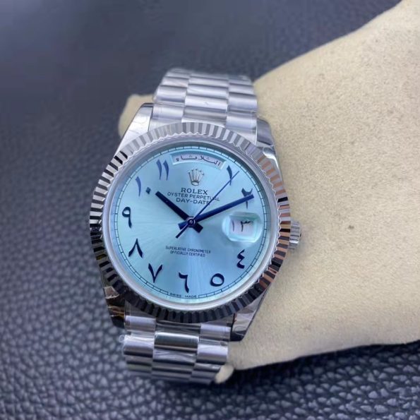 Classic Blue Men's Rolex Watch With Premium Quality - J Hoze Mart