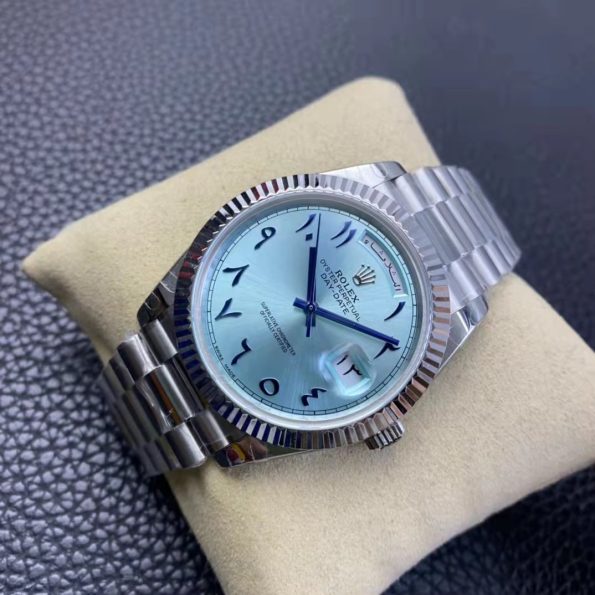 Classic Blue Men's Rolex Watch With Premium Quality - J Hoze Mart