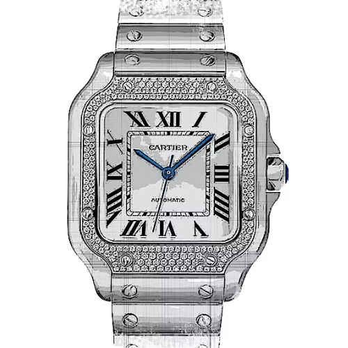 Cartier Santos de Cartier W4SA0005 Ladies Watch