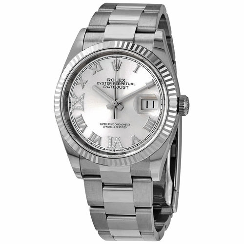 Rolex Datejust 36 Silver Watch With Premium Quality - J Hoze Mart